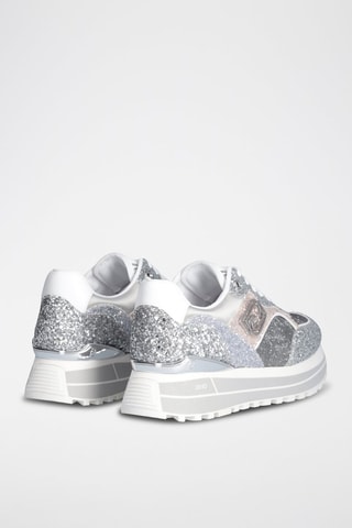 Baskets Maxi Wonder - Rose, blanc et argenté