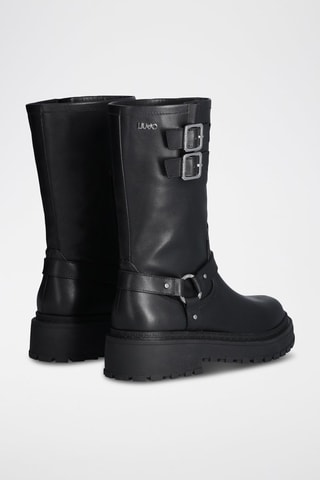 Bottes en cuir de taureau Rumi - Noir