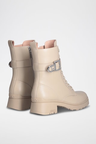 Bottines en cuir New Nancy - Beige