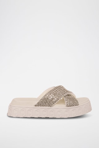 Mules Lovely - Blanc et argenté