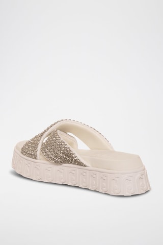 Mules Lovely - Blanc et argenté