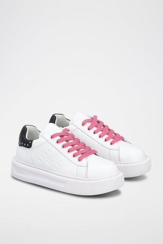 Sneakers Kylie - Blanc, noir et rose