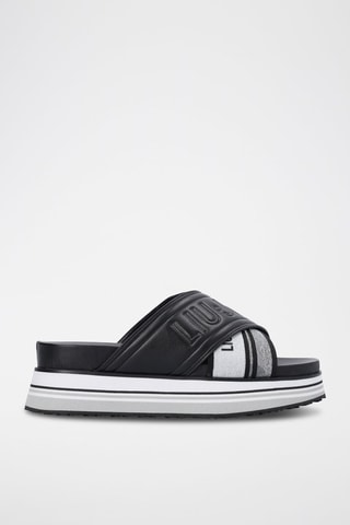 Mules plateformes Frida - Noir