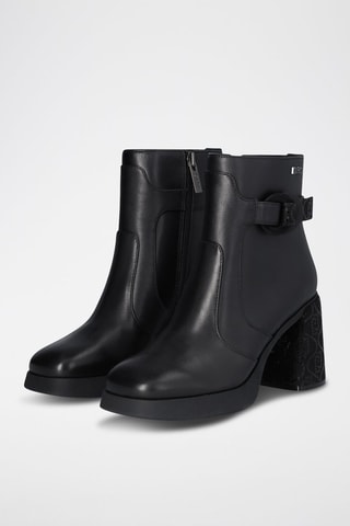 Bottines en cuir - Noir