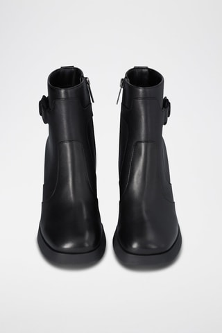 Bottines en cuir - Noir