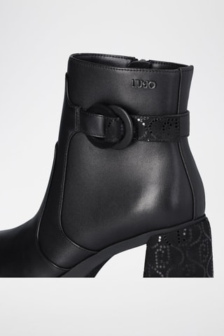 Bottines en cuir - Noir