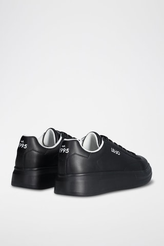 Baskets plateformes en cuir Big - Noir