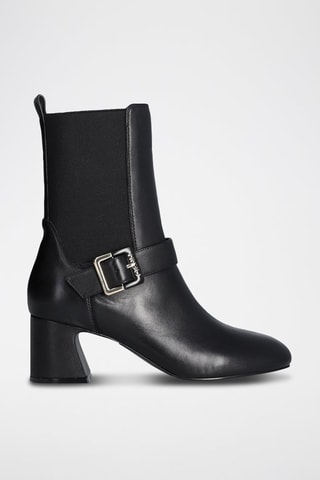 Bottines en cuir - Noir
