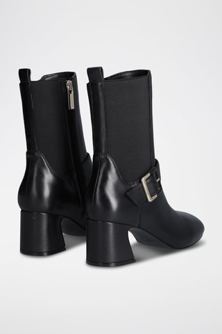 Bottines en cuir - Noir