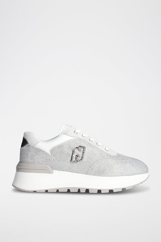 Baskets Amazing - Blanc, argenté et gris