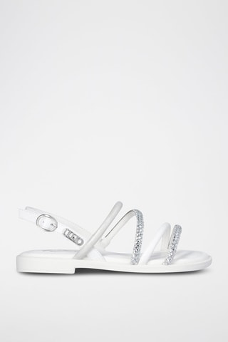 Sandales - Blanc et argenté