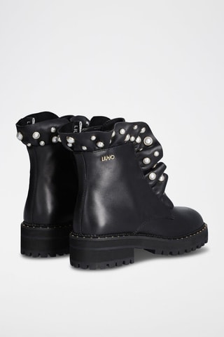 Bottines en cuir - Noir