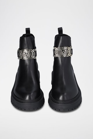 Bottines en cuir de taureau Rumi - Noir