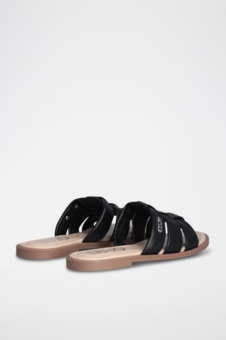 Mules - Noir et beige