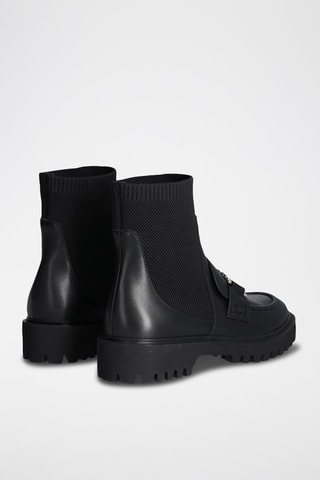 Bottines en cuir Cora - Noir