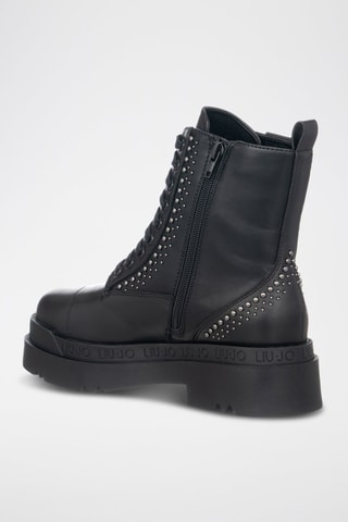 Bottines en cuir - Noir