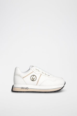 Sneakers plateformes Maxi Wonder - Blanc, beige et noir