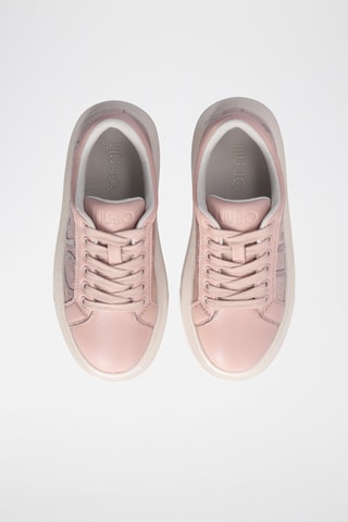 Sneakers montantes Mini Kylie - Blanc et rose