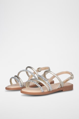 Sandales - Beige et argenté