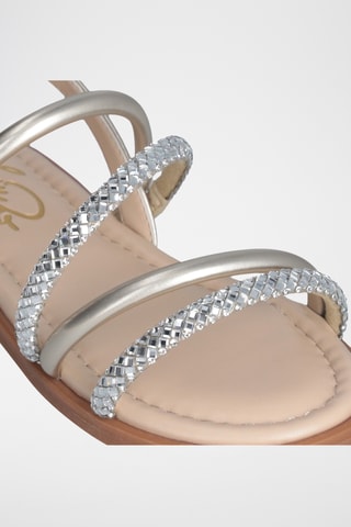 Sandales - Beige et argenté