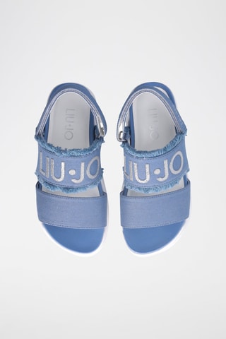 Sandales Chantal - Blanc, bleu et argenté