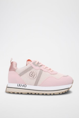 Sneakers plateformes Maxi Wonder - Beige et rose