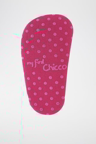 Pantoffels met Engelse borduursels - Fuchsia