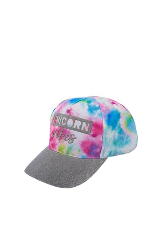 Pet met tie and dye motief - Wit