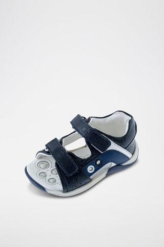 Leren sandalen - Marineblauw