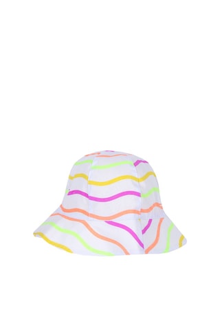 Dubbelzijdig Bobhoedje Wit en Geel