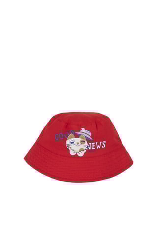 Dubbelzijdig Bobhoedje Rood