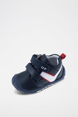 Leren sneakers Marineblauw