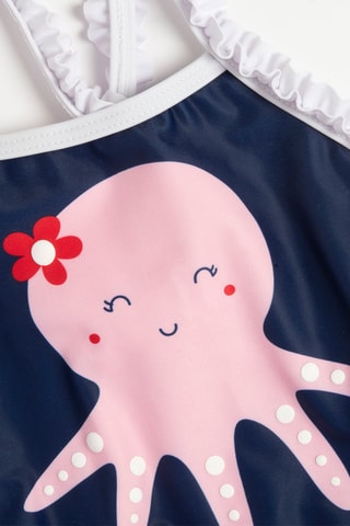 Badpak - Wit en Marineblauw