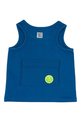 Hemdje en Bandeau - Petrolblauw