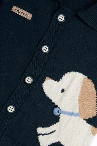 Vest - Marineblauw en Ecru