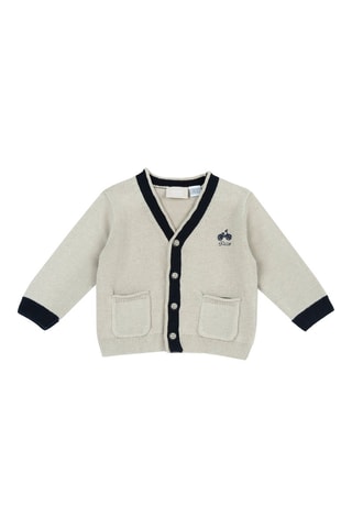 Vest - ecru en zwart