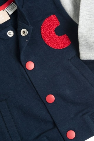 Baseball Jasje - Marineblauw en Rood