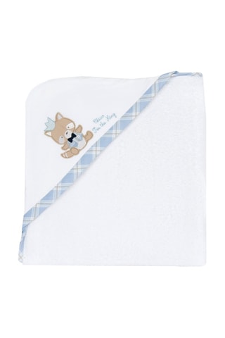 Badcape met Capuchon - Lichtblauw