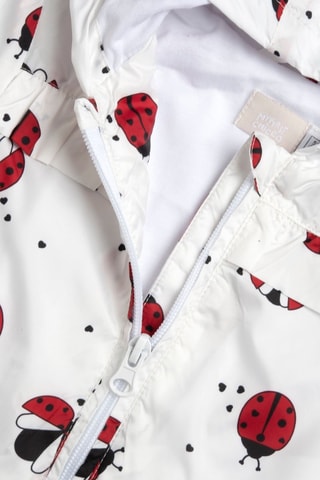 Gewatteerde Jas met Capuchon - Wit