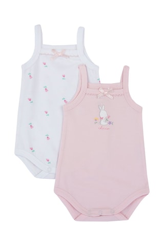 2 Rompertjes - Wit en roze