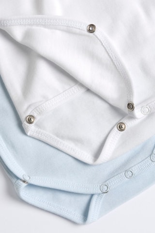 2 Rompertjes - Hemelsblauw en Wit