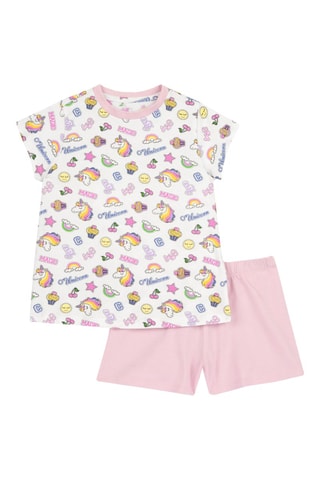 Pyjama - Wit en Roze