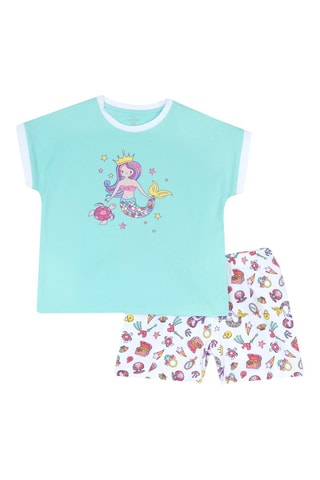 Pyjama - Lichtblauw en Wit