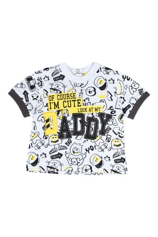 T-shirt Wit en Grijs