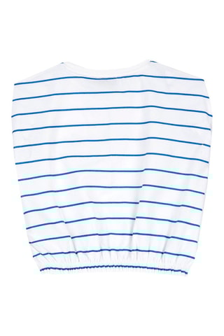 T-shirt - Wit en Koningsblauw