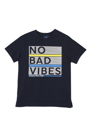 T-shirt - Marineblauw en Wit