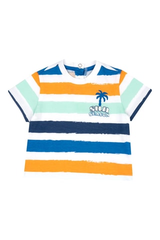 T-shirt - Wit en Blauw