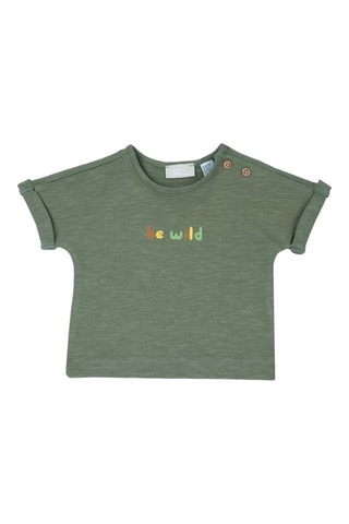 T-shirt - Gemêleerd Kaki