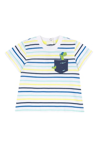 T-shirt - Wit en Blauw