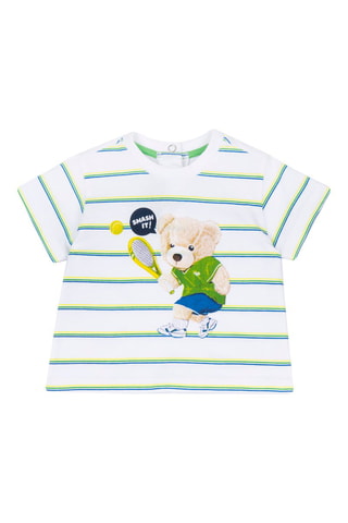 T-shirt - Wit en Groen